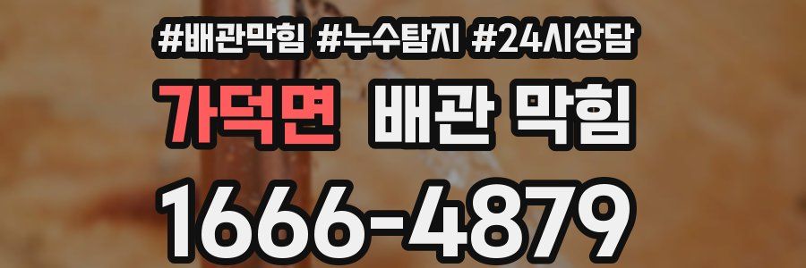 가덕면 배관 막힘