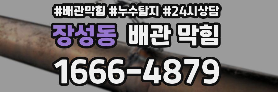 장성동 배관 막힘