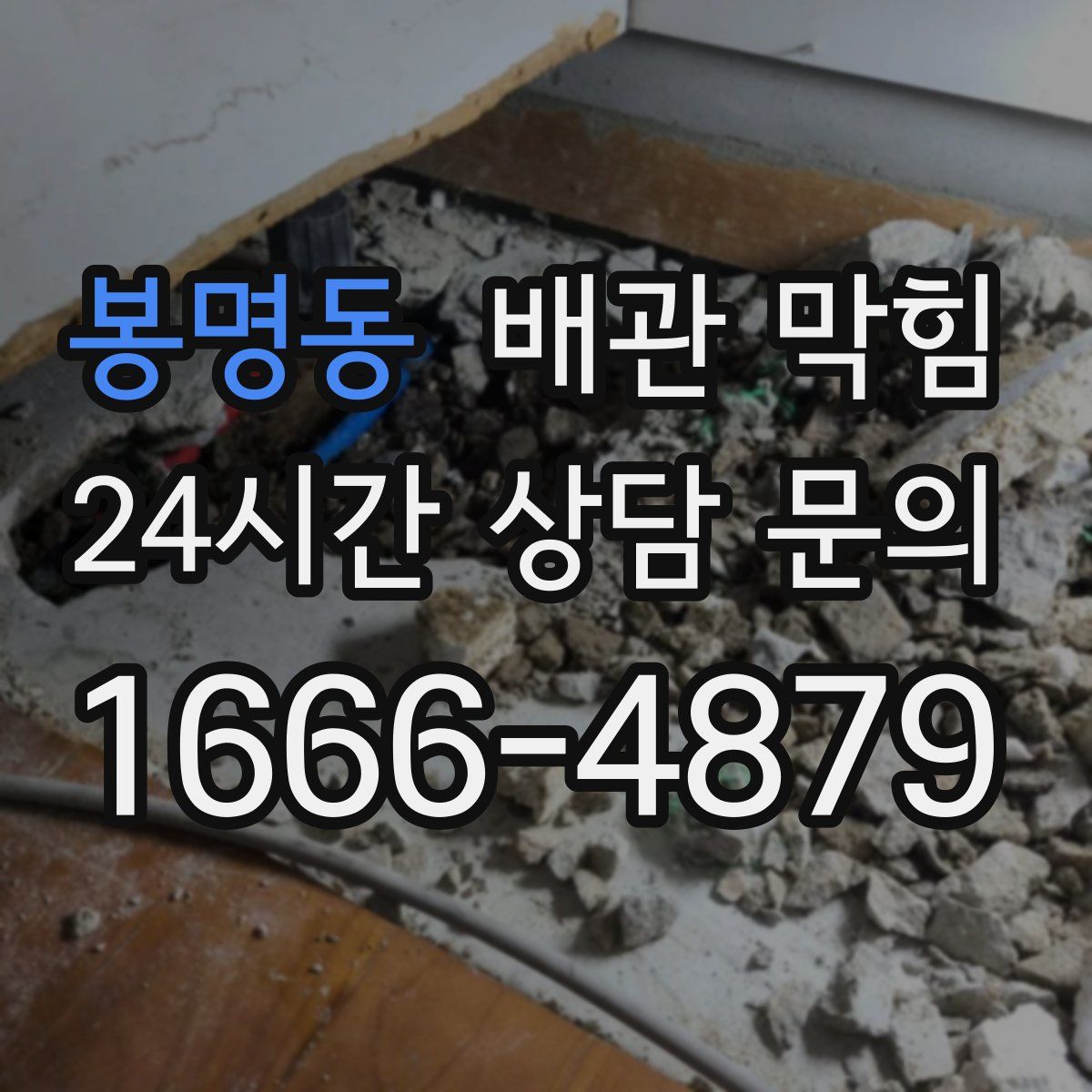 봉명동 배관 막힘