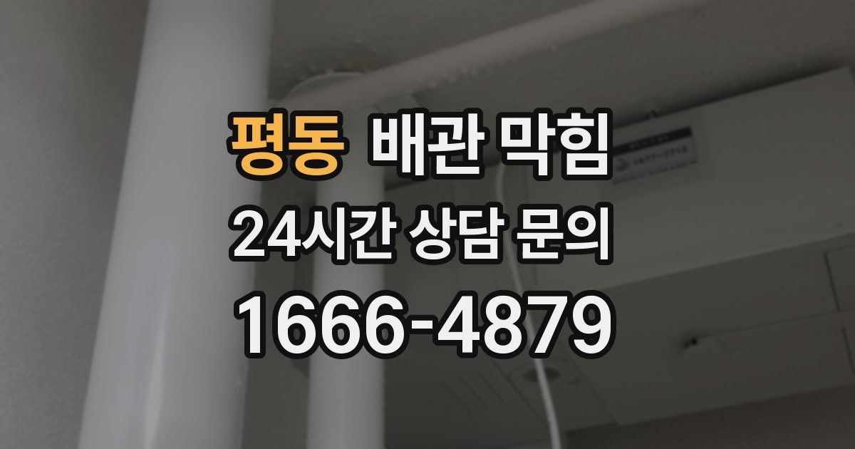 평동 배관 막힘