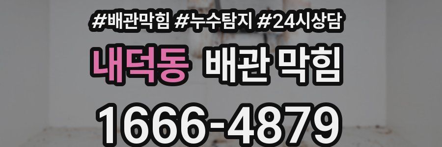 내덕동 배관 막힘