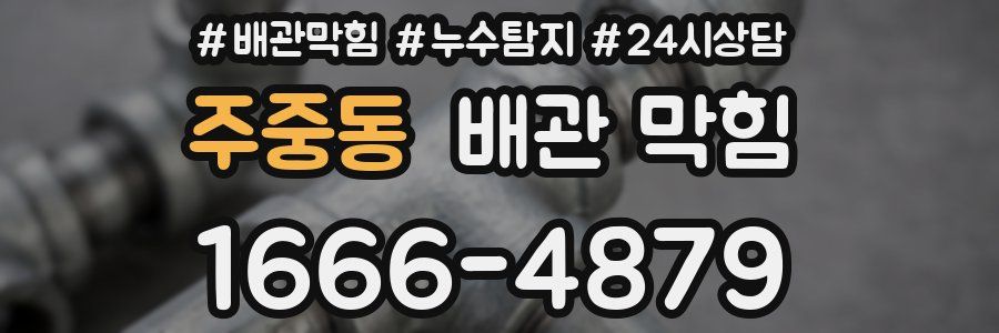 주중동 배관 막힘