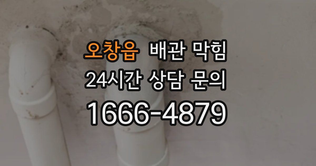 오창읍 배관 막힘