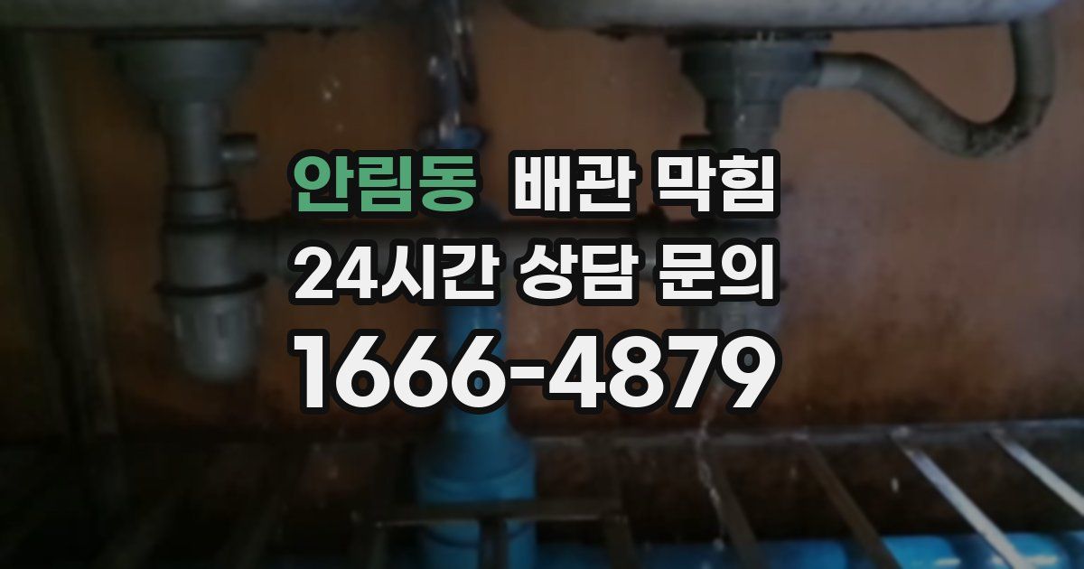 안림동 배관 막힘