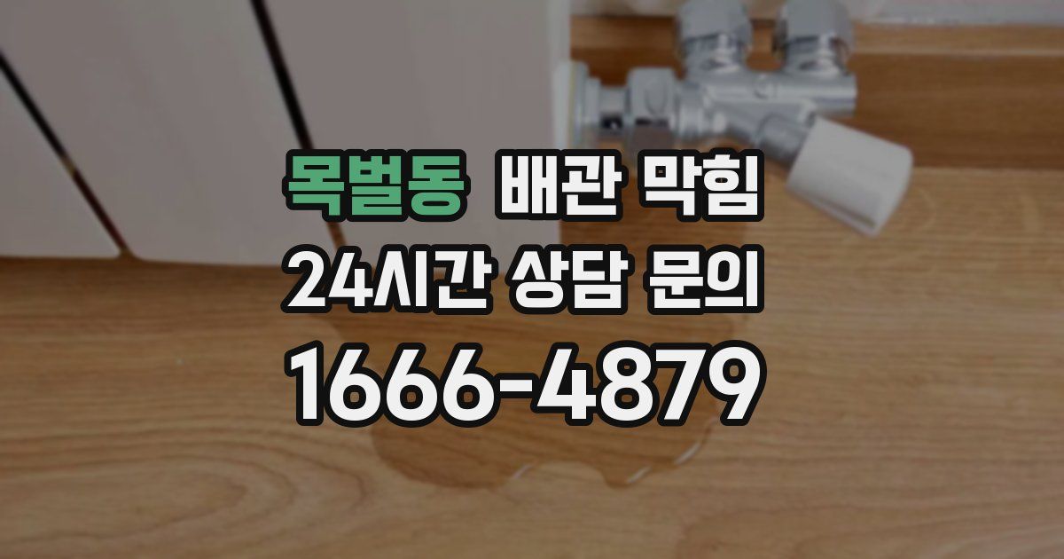 목벌동 배관 막힘