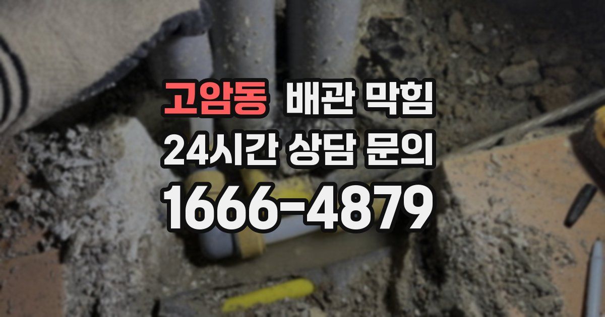 고암동 배관 막힘