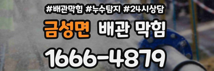 금성면 배관 막힘