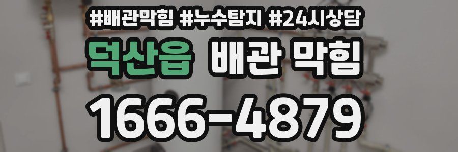 덕산읍 배관 막힘