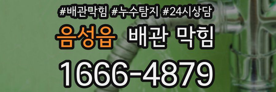 음성읍 배관 막힘