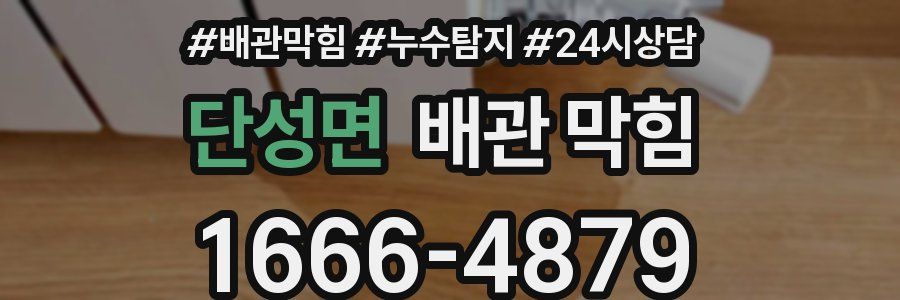 단성면 배관 막힘