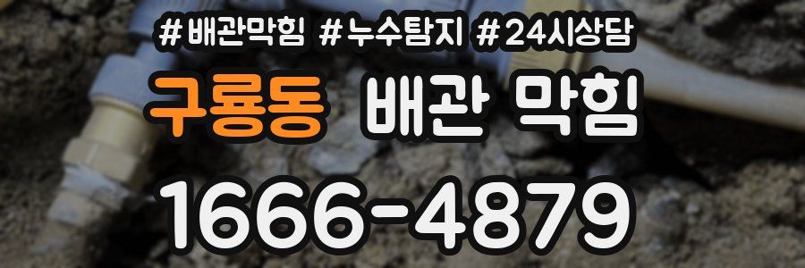 구룡동 배관 막힘