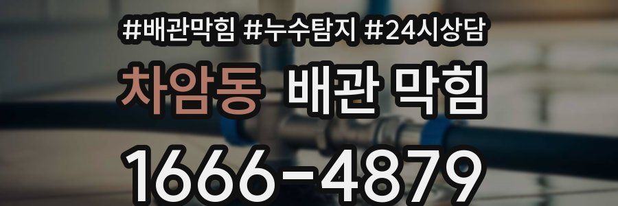 차암동 배관 막힘
