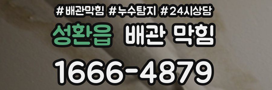 성환읍 배관 막힘