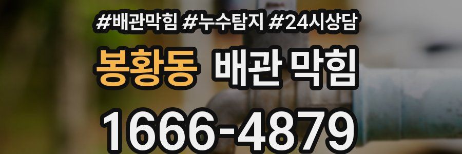 봉황동 배관 막힘