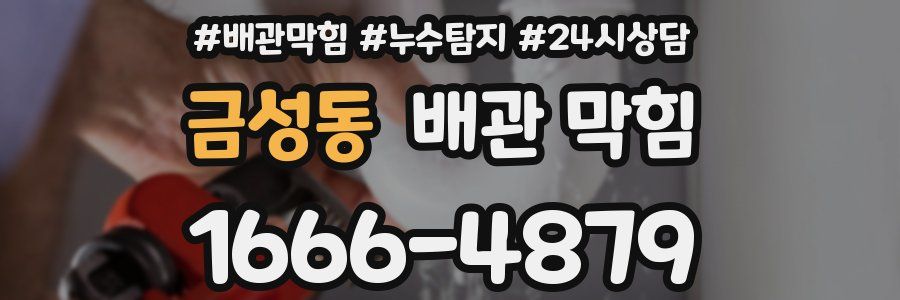 금성동 배관 막힘