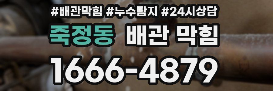 죽정동 배관 막힘