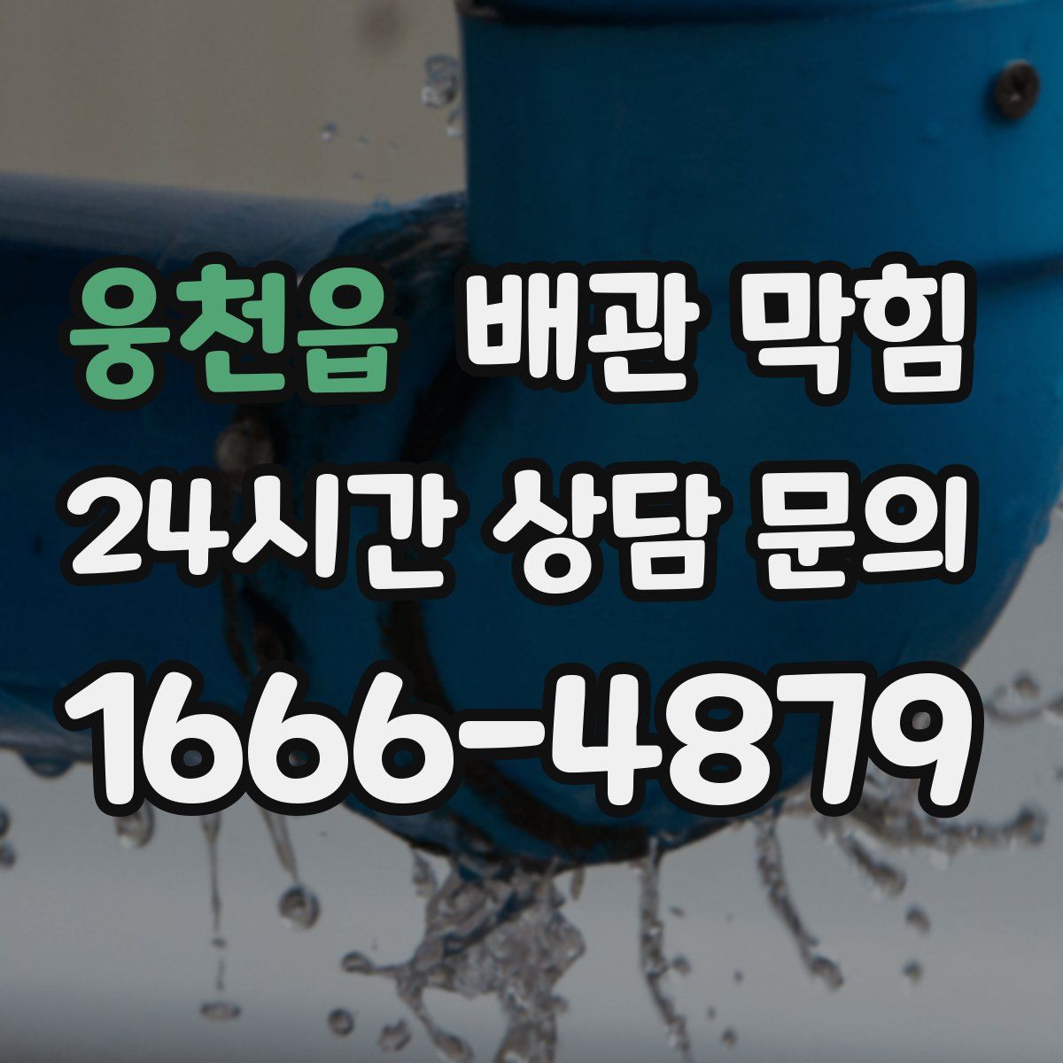 웅천읍 배관 막힘