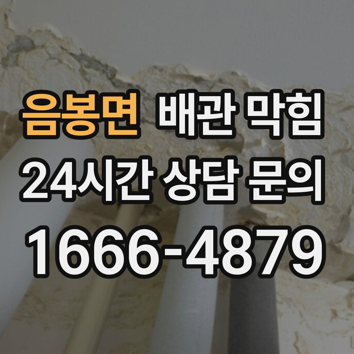 음봉면 배관 막힘