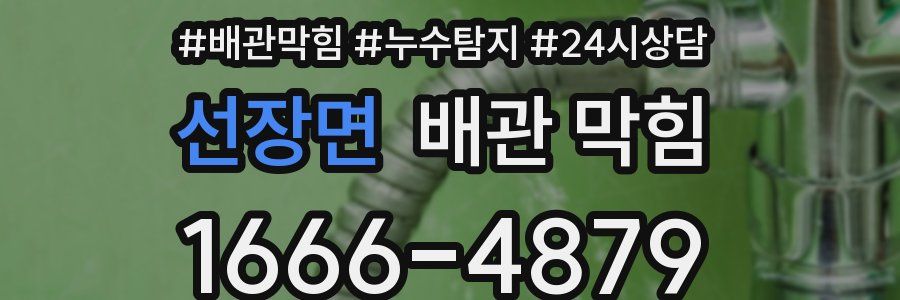 선장면 배관 막힘