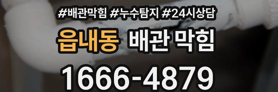 읍내동 배관 막힘