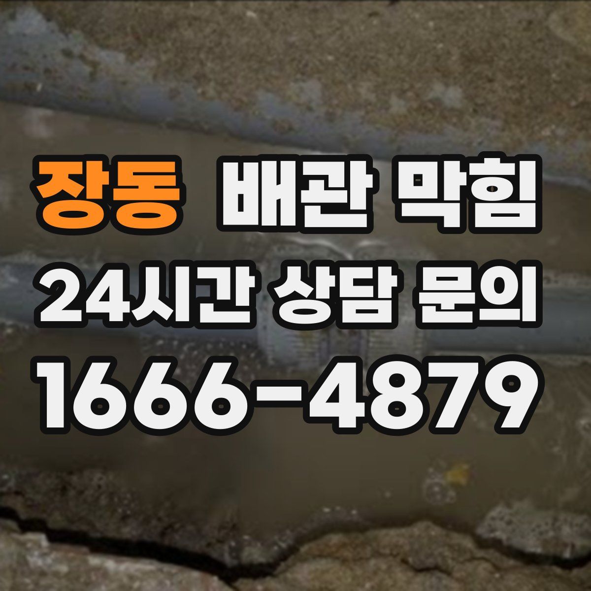 장동 배관 막힘