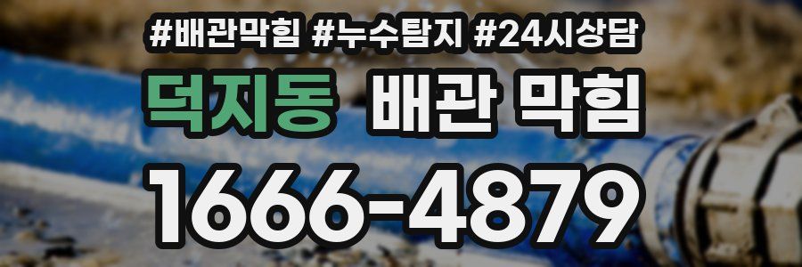 덕지동 배관 막힘