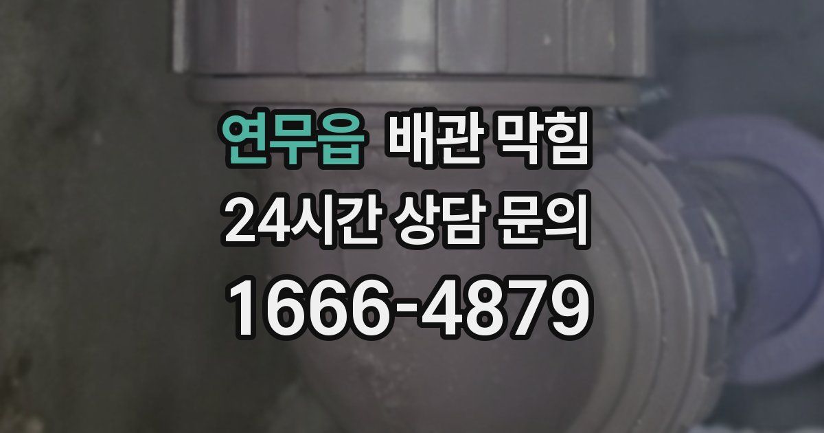 연무읍 배관 막힘