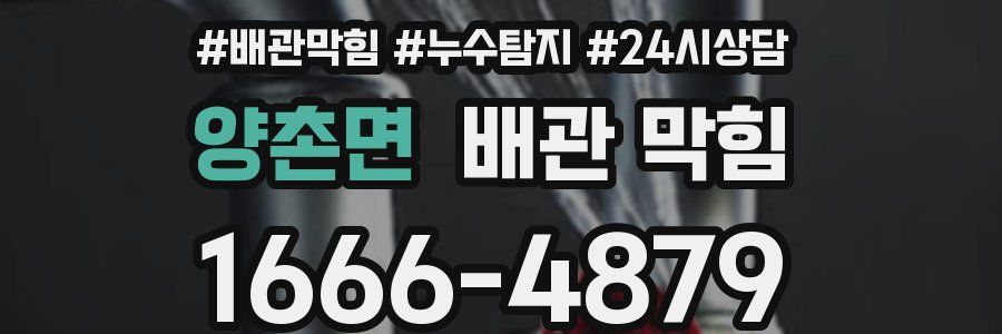 양촌면 배관 막힘