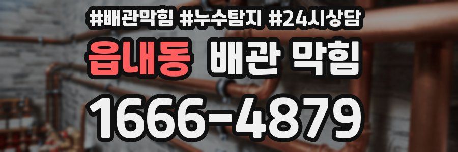 읍내동 배관 막힘