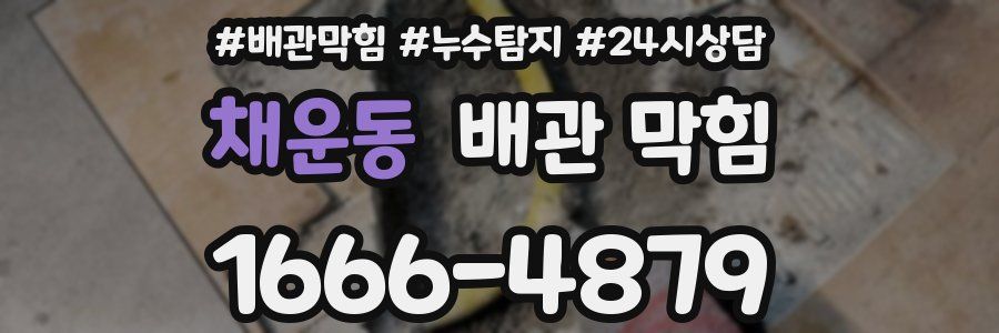 채운동 배관 막힘