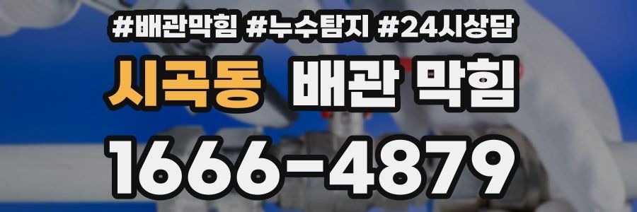 시곡동 배관 막힘