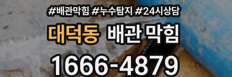 대덕동 배관 막힘
