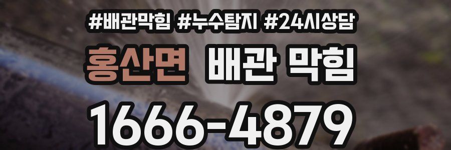 홍산면 배관 막힘
