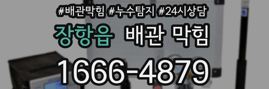 장항읍 배관 막힘