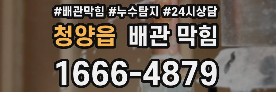 청양읍 배관 막힘