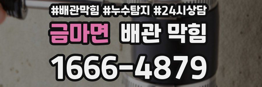 금마면 배관 막힘