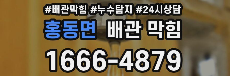 홍동면 배관 막힘