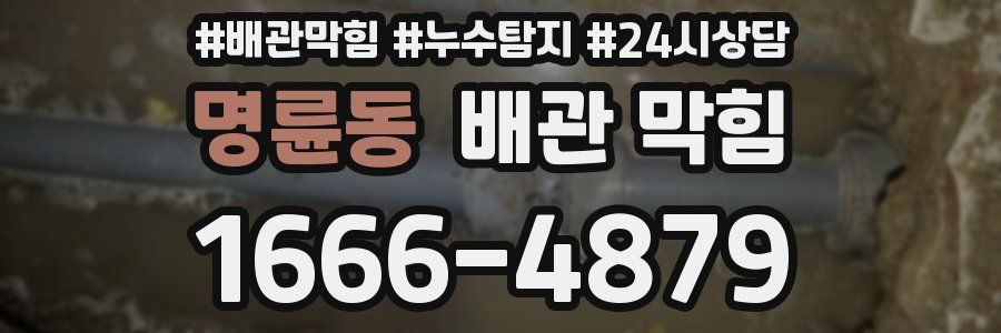 명륜동 배관 막힘