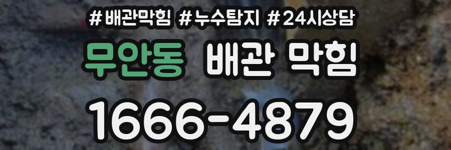 무안동 배관 막힘