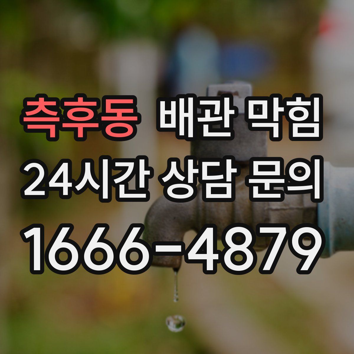 측후동 배관 막힘