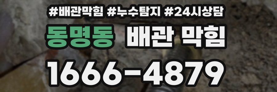 동명동 배관 막힘