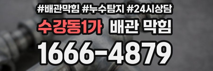 수강동1가 배관 막힘