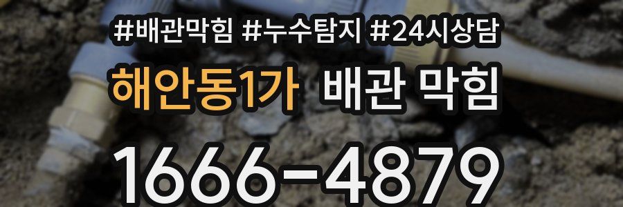 해안동1가 배관 막힘