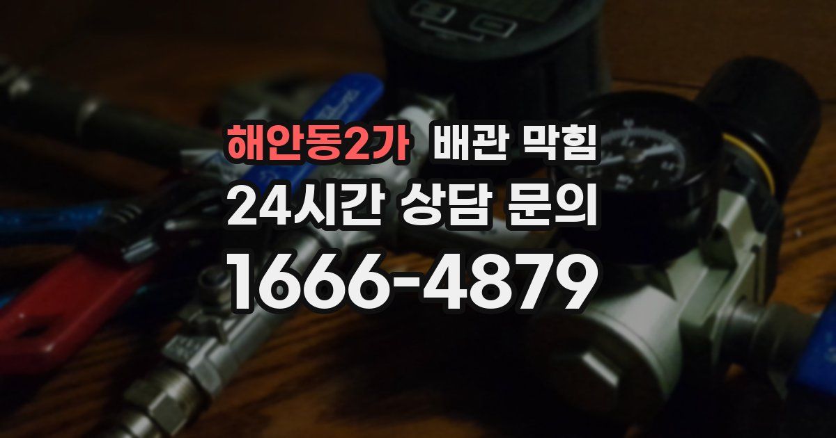 해안동2가 배관 막힘