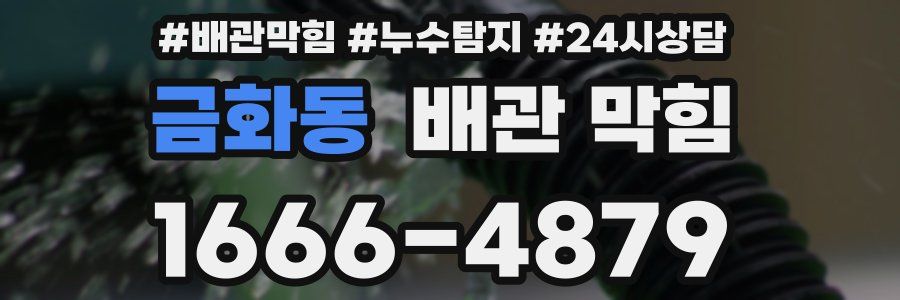 금화동 배관 막힘