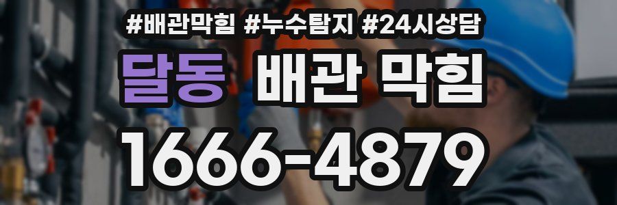 달동 배관 막힘