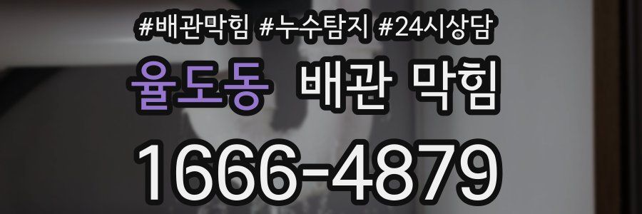 율도동 배관 막힘