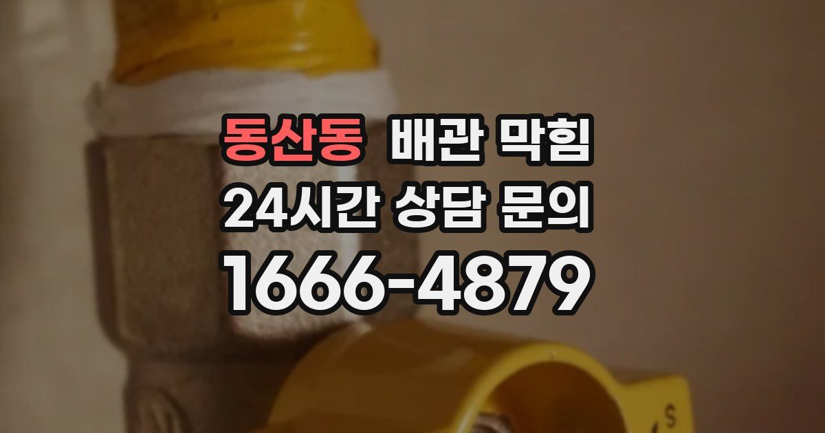 동산동 배관 막힘