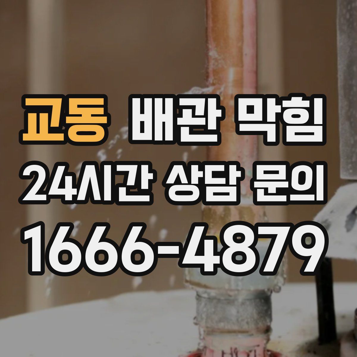 교동 배관 막힘