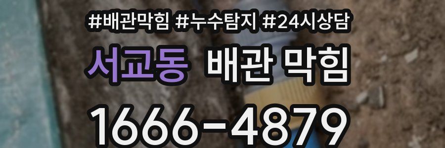 서교동 배관 막힘